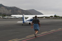 N1627C @ SZP - 1953 Cessna 180, Continental O-470-A 225 Hp, 1st year of production, taxi - by Doug Robertson