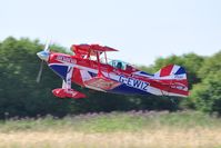G-EWIZ @ EGFH - Departing Runway 22 to display on day 1 of WNAS18. - by Roger Winser