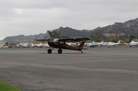 N2946S @ SZP - 1967 Cessna 150G TEXAS TAILDRAGGER conversion, Continental O-200 100 Hp, taxi to Fuel Dock - by Doug Robertson