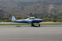 N91689 @ SZP - 1946 North American NAVION, Continental E-225 upgrade, Young Eagles flight, takeoff roll Rwy 22 - by Doug Robertson