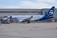 N193SY @ KBOI - Parked at the Alaska gate.