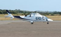 G-MCAN @ EGFH - Visiting Grand helicopter operated by Castle Air (Castle 06). - by Roger Winser