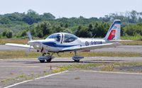 G-BYXM @ EGFH - Visiting RAF Tutor T.1 aircraft coded XM returning after displaying on day 1 of WNAS18. - by Roger Winser