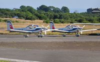 G-BYXZ @ EGFH - Visiting RAF Tutor T.1 aircraft coded XZ, the reserve display aircraft with the RAF Tutor display aircraft coded XM. - by Roger Winser