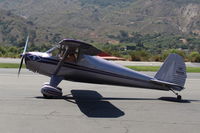 N1140B @ SZP - 1947 Luscombe 8A, Continental A&C65 65 Hp, taxi back after landing Rwy 22. The original all aluminum polished finish has been painted over. - by Doug Robertson