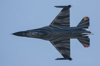 FA-101 @ EGDY - Dark Falcon scheme for 2018 Belgian AF F-16 display team has nice UK & Belgian national flag details - by alanh
