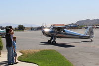 N1298B @ SZP - 1947 Luscombe 8E SILVAIRE, Continental C85 85 Hp, taxi near Fuel Dock - by Doug Robertson