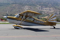 N4187Y @ SZP - 1977 Bellanca 8KCAB SUPER DECATHLON, Lycoming AEIO-360 180 Hp, taxi back - by Doug Robertson