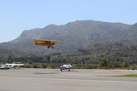 N98661 @ SZP - 1946 Piper J3C-65 CUB, Continental A&C75 75 Hp upgrade, on final for Rwy 22L grass - by Doug Robertson