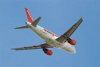 G-EZEB @ LFBD - Airbus A319-111, Take off rwy 05, Bordeaux-Mérignac airport (LFBD-BOD) - by Yves-Q