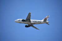 N922FR @ CVG - Airbus A319 taking off to the north - by Christian Maurer