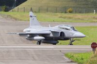 9820 @ LFRJ - Saab JAS-39D Gripen, Taxiing to holding point rwy 08, Landivisiau Naval Air Base (LFRJ) Tiger Meet 2017 - by Yves-Q