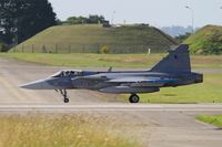 9236 @ LFRJ - Saab JAS-39C Gripen, Take off run rwy 08, Landivisiau Naval Air Base (LFRJ) Tiger Meet 2017 - by Yves-Q