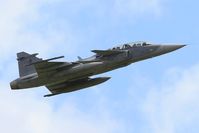 9820 @ LFRJ - Saab JAS-39D Gripen, Take off rwy 26, Landivisiau Naval Air Base (LFRJ) Tiger Meet 2017 - by Yves-Q