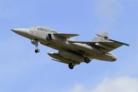 9820 @ LFRJ - Saab JAS-39D Gripen, On final rwy 26, Landivisiau Naval Air Base (LFRJ) Tiger Meet 2017 - by Yves-Q