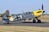 G-AWHH @ EGSU - About to depart from Duxford.