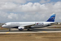 OY-RCJ @ LMML - A320 OY-RCJ Atlantic Airways - by Raymond Zammit
