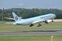 HL8076 @ VIE - Korean Air Cargo Boeing 777-FB5 - by Thomas Ramgraber