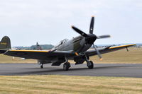 G-SPIT @ EGSU - About to depart from Duxford. - by Graham Reeve