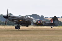 G-SPIT @ EGSU - Landing at Duxford. - by Graham Reeve