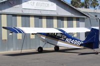 N249SF - 2000 American Champion 8GCBC SCOUT, Lycoming O-360-C1G 180 Hp, wing Micro vortex generators, aileron spades. At CP Aviation. - by Doug Robertson