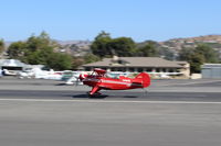 N49BR @ SZP - 1983 Aerotek PITTS S-2A SPECIAL, Lycoming AEIO-360 180 Hp, takeoff roll Rwy 22 - by Doug Robertson