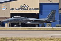 78-0520 @ KBOI - F-15C fighter from the 122nd Fighter Sq. Bayou Militia,159th FW, NAS JRB New Orleans, Louisiana ANG on Taxiway Bravo. - by Gerald Howard