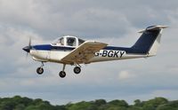 G-BGKY @ EGFH - Resident Tomahawk operated by Cambrian Flying Club. - by Roger Winser