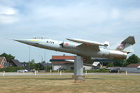R-771 @ EKYT - Lockheed CF-104 Starfighter of the Royal Danish Air Force mounted on a pedestal at Aalborg Air Base, Denmark - by Van Propeller