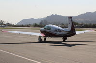 N4786H @ SZP - 1979 Mooney M20J 201, Lycoming IO-360 A&C 200 Hp, taxi back - by Doug Robertson