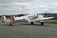 N21FS @ LSZG - Classic Formation. One time it belonged to Frank Borman.