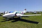 N535Q @ KLAL - Beechcraft D55 Baron at 2018 Sun 'n Fun, Lakeland FL
