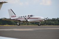 N569JM @ EGTF - Cessna 414A at Fairoaks. - by moxy