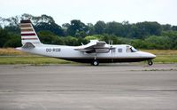 OO-ROB @ EGFH - Visiting Rockwell Turbo Commander operated by Robsa International. - by Roger Winser