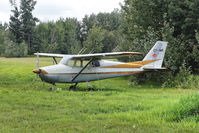 CF-IWK @ CFR2 - The late Wilf Blackwells 1960 Cessna 172A Skyhawk tied down and greeting all comers to the R/C flying field at Alberta's Littelest Airport in Bawlf, Alberta - by Guy Pambrun