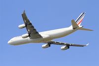F-GLZH @ LFPG - Airbus A340-312, Take off rwy 27L, Roissy Charles De Gaulle airport (LFPG-CDG) - by Yves-Q