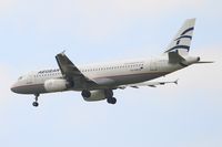 SX-DVR @ LFPG - Airbus A320-232, Short approach rwy 27R, Roissy Charles De Gaulle Airport (LFPG-CDG) - by Yves-Q