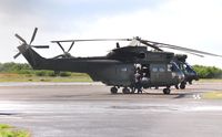 ZJ955 @ EGFH - Visiting RAF Puma HC.2 helicopter taking on fuel.
RAF Puma HC.2 helicopter XW199 is in the background - by Roger Winser
