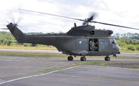 ZJ955 @ EGFH - Visiting RAF Puma HC.2 helicopter. - by Roger Winser