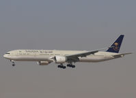 HZ-AK40 @ OMDB - Landing on DUBAI INTERNATIONAL Airport - by Willem Göebel