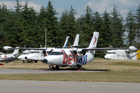 OY-PBI @ EKVJ - BenAir Let L-410UVP-E20 parked at Stauning airport, Denmark. Was used for cargo flights before being offered for sale - by Van Propeller