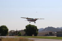 N80914 @ SZP - 1976 Cessna 172M SKYHAWK, Lycoming O-320-E2D 150 Hp, on final Rwy 22 - by Doug Robertson