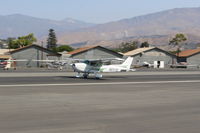 N97172 @ SZP - 1984 Cessna 172P SKYHAWK, Lycoming O-320-D2J 160 Hp , landing roll Rwy 22 - by Doug Robertson