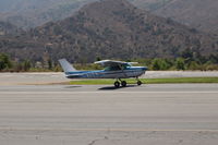 N704JH @ SZP - 1976 Cessna 150M, Continental O-200 100 Hp, landing roll Rwy 22 - by Doug Robertson