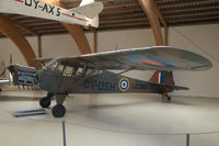 OY-DSH @ EKVJ - Taylorcraft Auster I  in Danmarks Flymuseum at Stauning airport - by Van Propeller