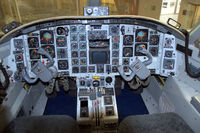 OY-SBR @ EKVJ - Cockpit of Aérospatiale SN601 Corvette in Danmarks Flymuseum at Stauning airport