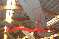 OY-BLX @ EKVJ - Høgslund/Traugott-Olsen 2G wooden glider in Danmarks Flymuseum at Stauning airport