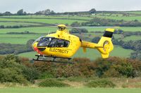 G-WPDD @ EGFP - Visiting helicopter operated by WPD Helicopter Unit departing Runway 22. - by Roger Winser