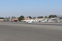 N704JH @ SZP - 1976 Cessna 150M, Continental O-200 100 Hp, landing roll Rwy 22 - by Doug Robertson