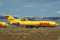 N770AT @ KIGM - Formerly with Allegheny Airlines, later US Air. One of the first 727's in the new ATA colors.  Built in 1979 and operating for ATA from 1994 until 2000, when in storage at Roswell (NM), but converted to freighter in 2004 for DHL. Now scrapped. - by Dave Turpie